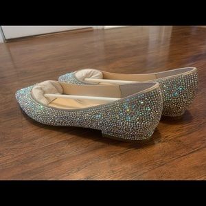 New - Betsey Johnson Embellished Evening Flats